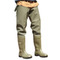 Thigh safety waders 142 VP PP compliant with EN ISO 20345:2011/S5 SRA green